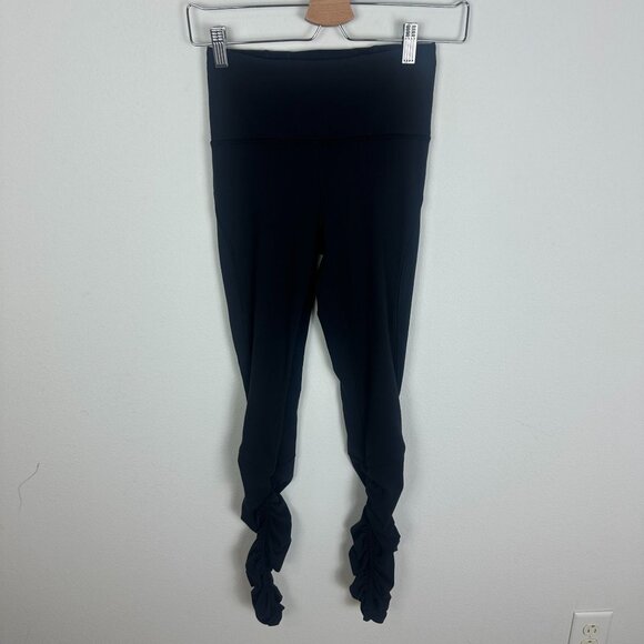 Lululemon Ready to Rulu Leggings 4 Black High Rise 28" Athletic Activewear Stret - Picture 1 of 10